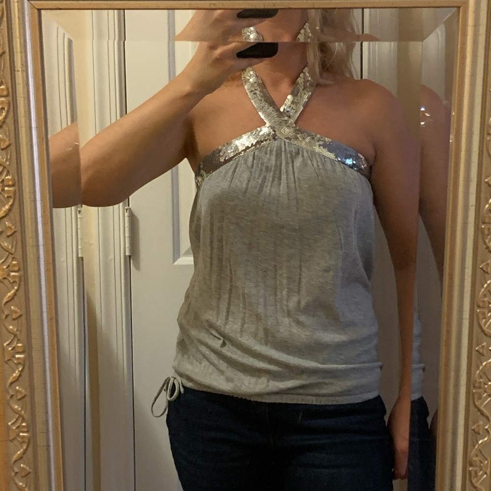 Express top w/sequins